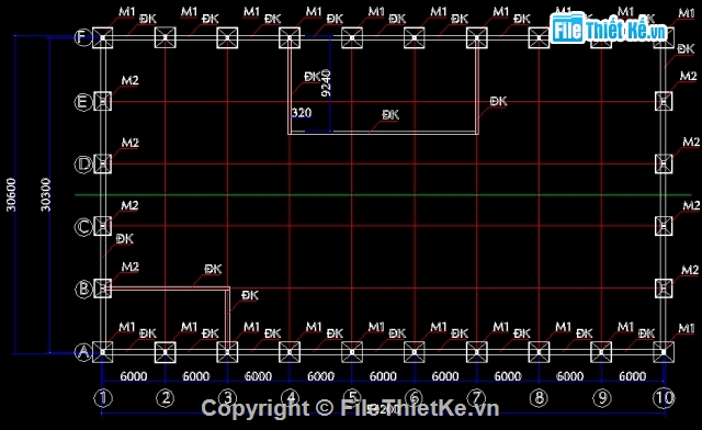 Bản vẽ,Bản vẽ autocad,khung thép nhà xưởng